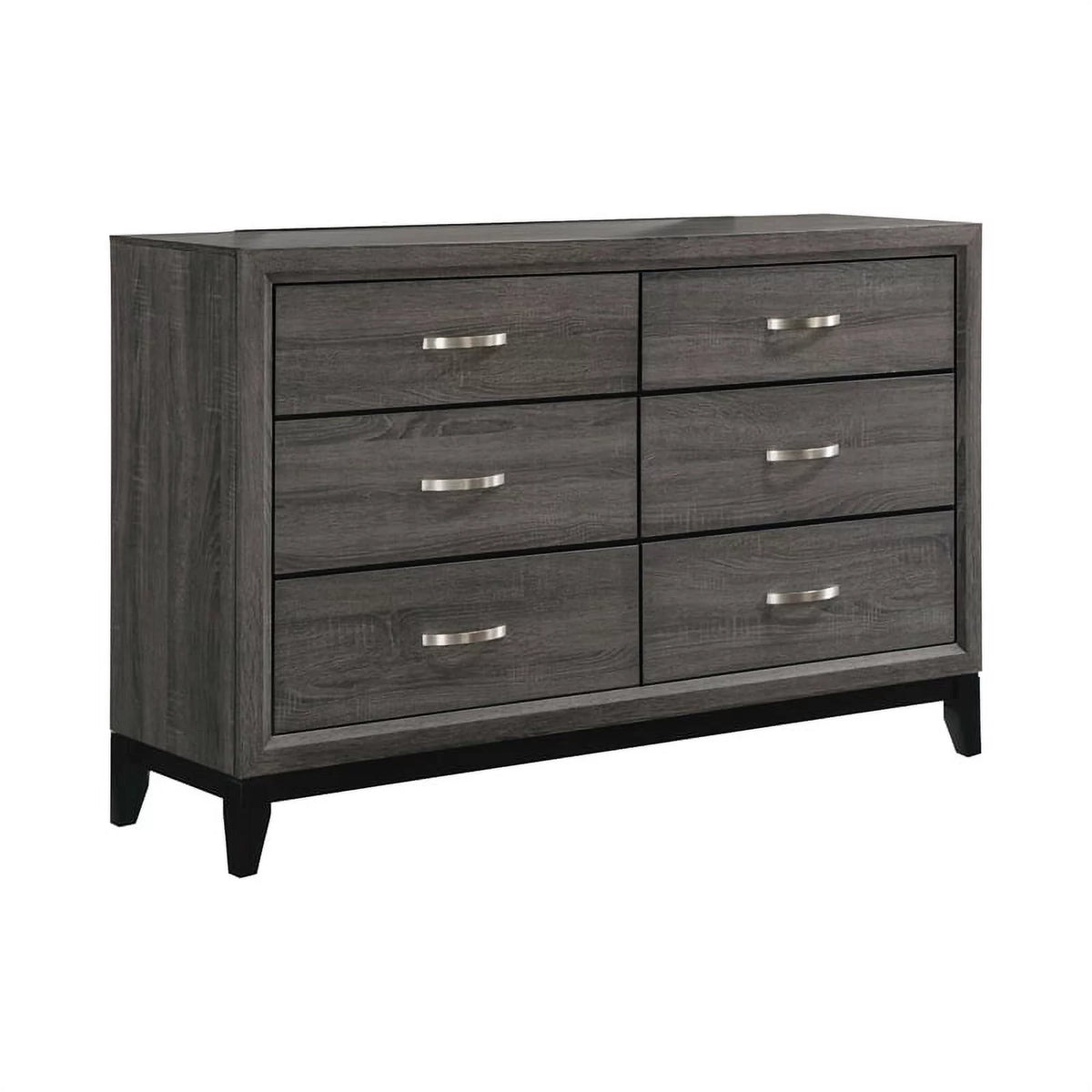 4-piece Grey Oak Bedroom Set W1408