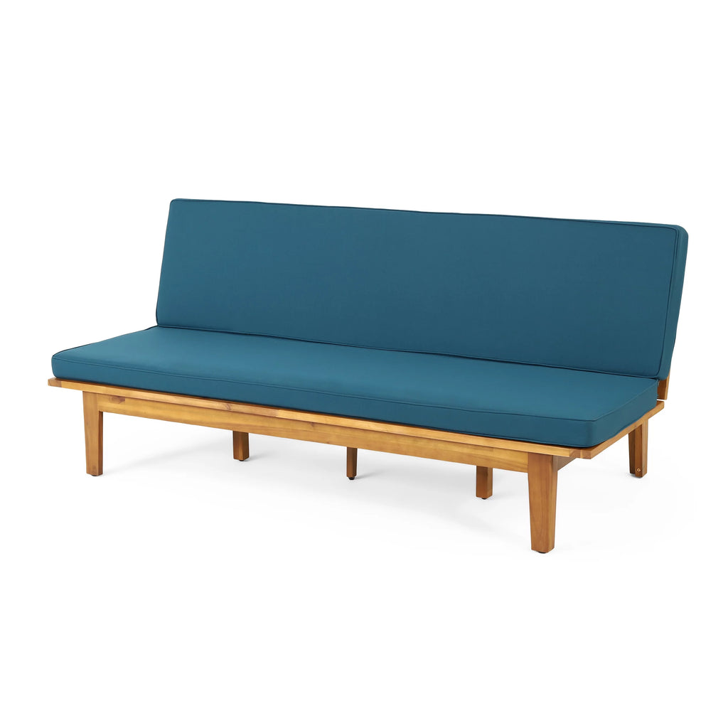 Acacia Wood Convertible Daybed with Cushion H6642