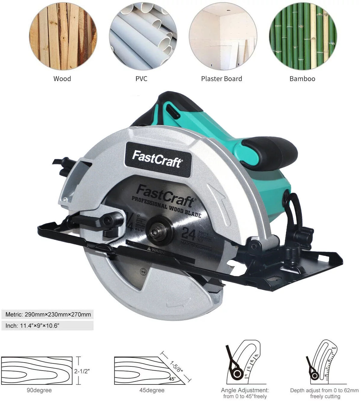 21A Circular Saw with 3pc 7-1/4" Blades A961127