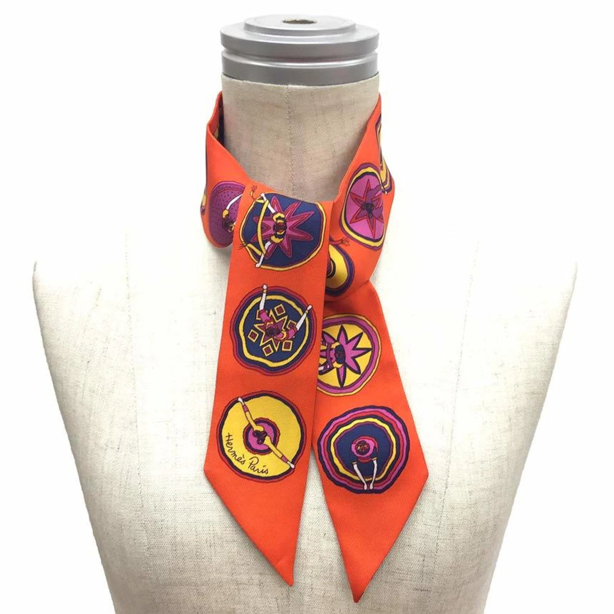 Orange 100% Silk Scarf T15345