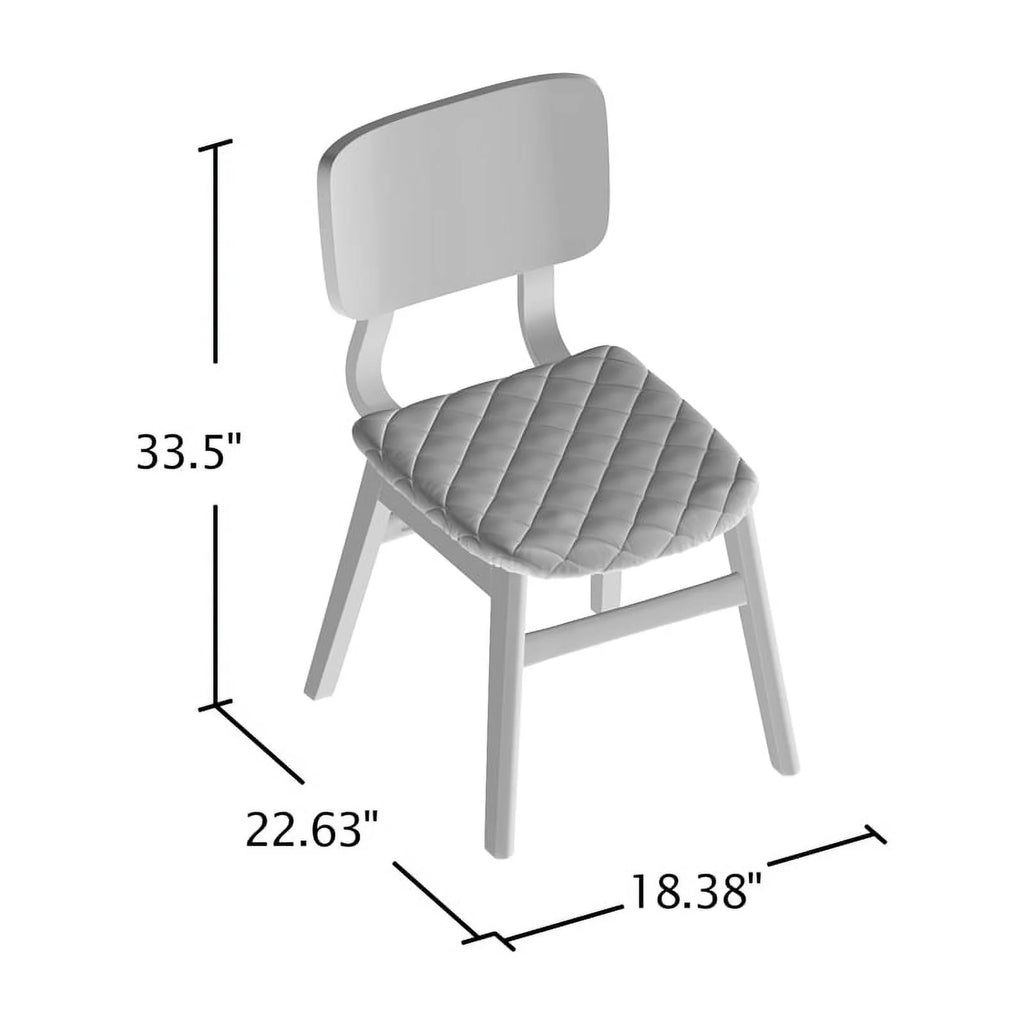 Walnut Wood Side Chair Set of 2 M96648