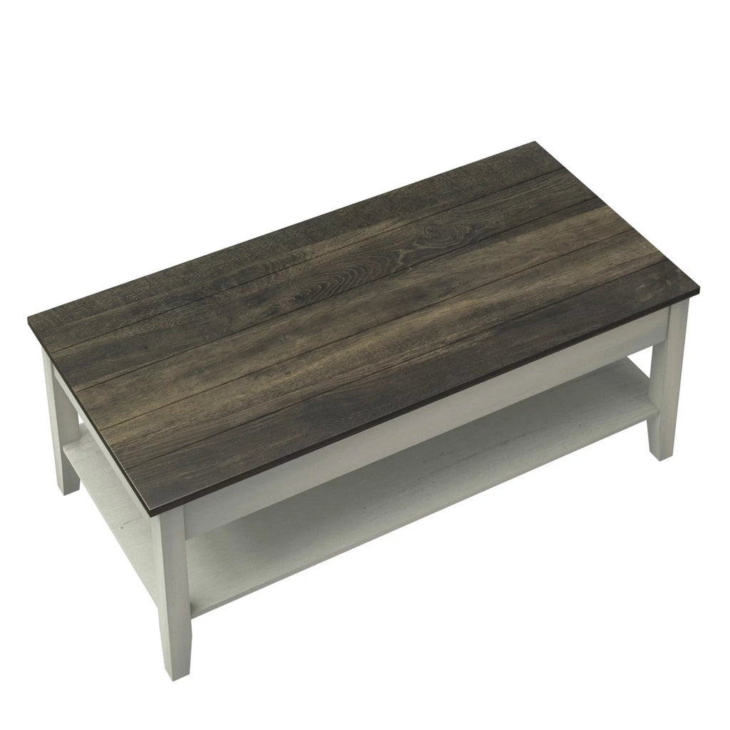 Two Tone Modern Farmhouse Coffee Table V4938