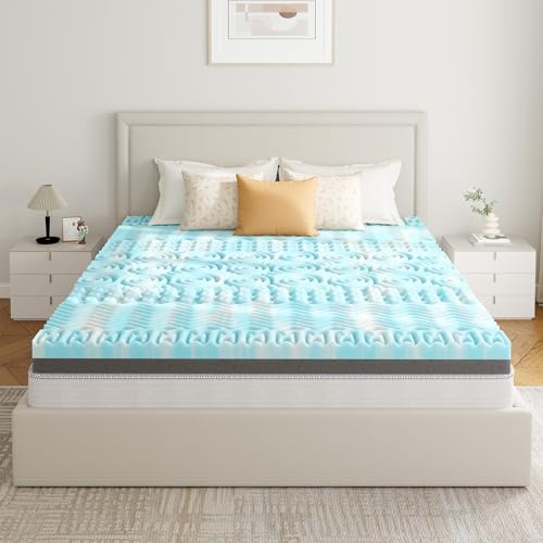 3 Inch 7-Zone Queen Memory Foam Mattress Topper with Cooling Gel E921124