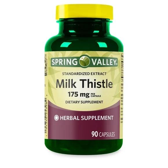 Milk Thistle Dietary Supplement Capsules, 175 mg, 90 Gelatin Capsules V87524