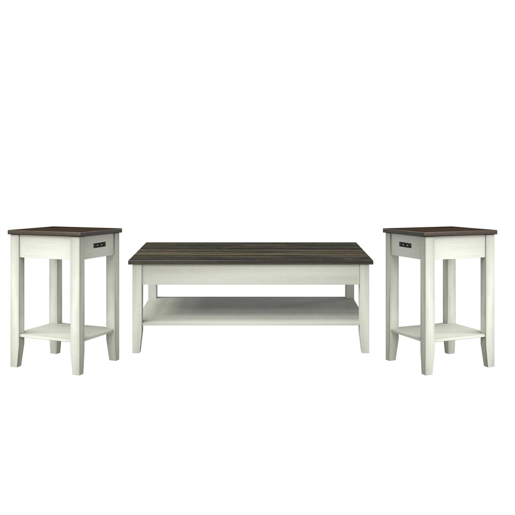 Two Tone Modern Farmhouse Coffee Table V4938