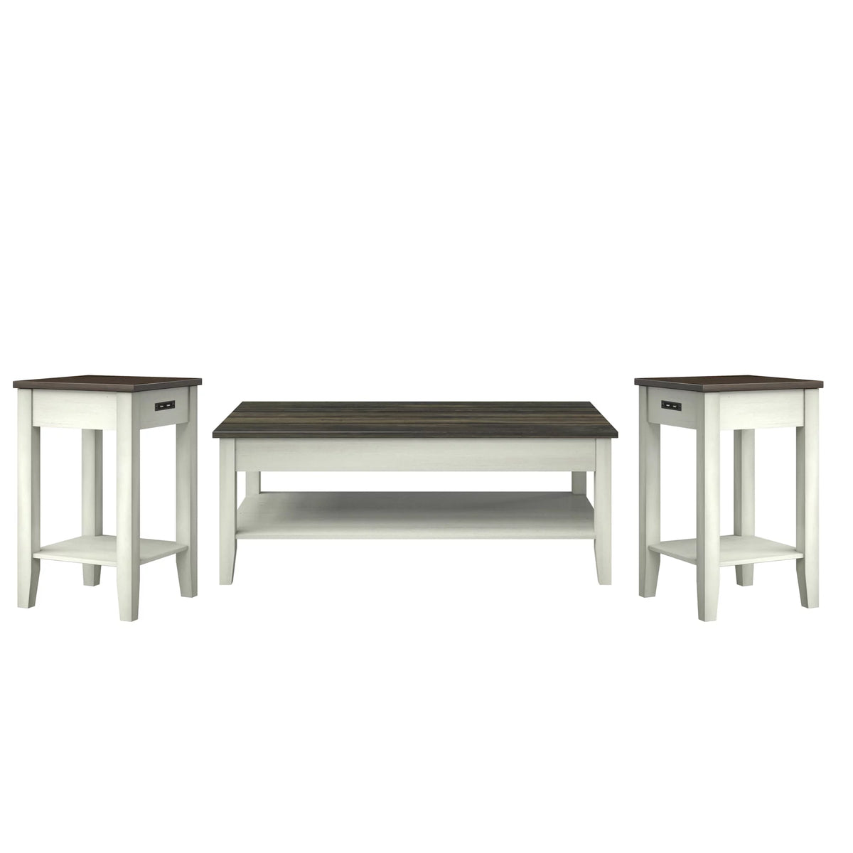 Two Tone Modern Farmhouse Coffee Table V4938