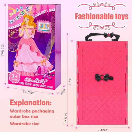 11.5-inch Fashion Doll and Wardrobe Playset R585166