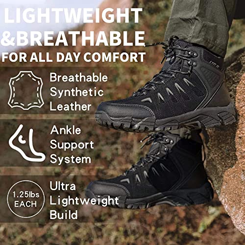 Men's Waterproof Non-Slip Lightweight Ankle Hiking Boots U47259