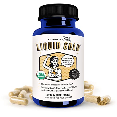 Organic Goat's Rue Lactation Supplement with Milk Thistle, Shatavari, Fennel, Alfalfa and Anise, 60 Vegan Capsules C9856