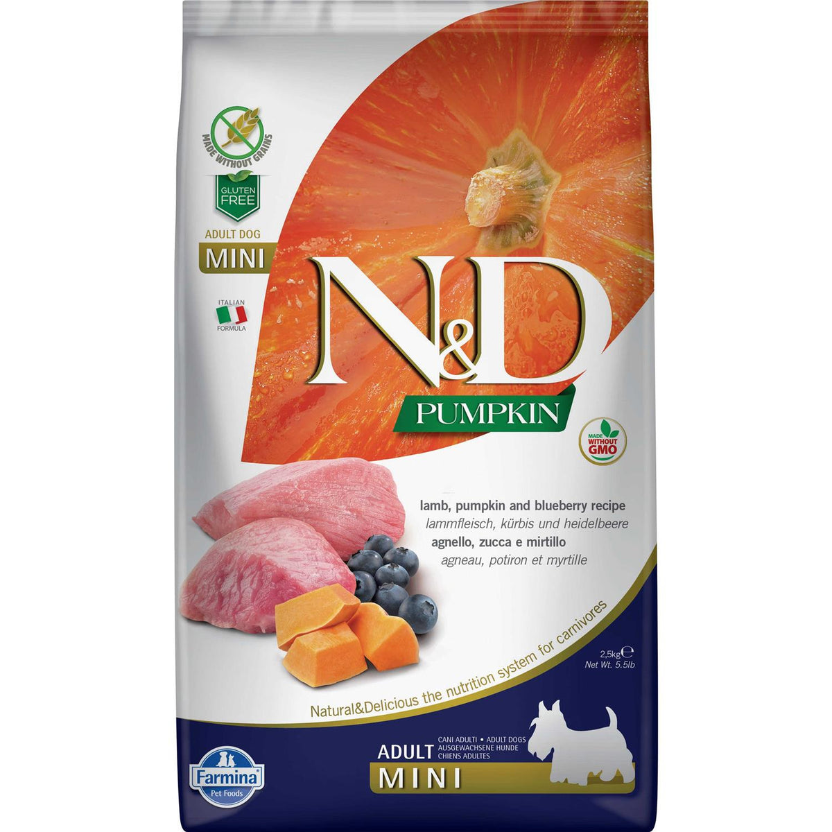 Pumpkin Lamb & Blueberry Mini Dog Dry Food D7623