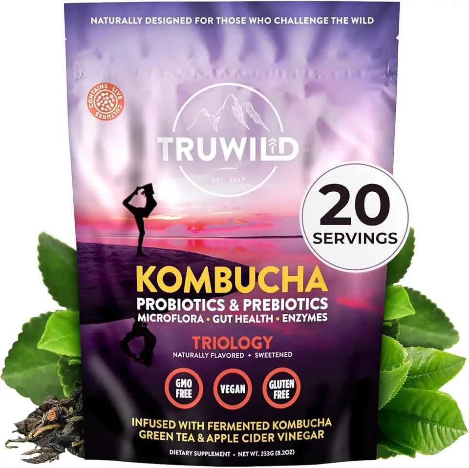 Kombucha Powder Probiotic Supplement Vegan Drink Mix B159738