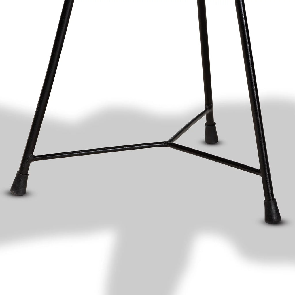 Brown Teak Root End Table U5087