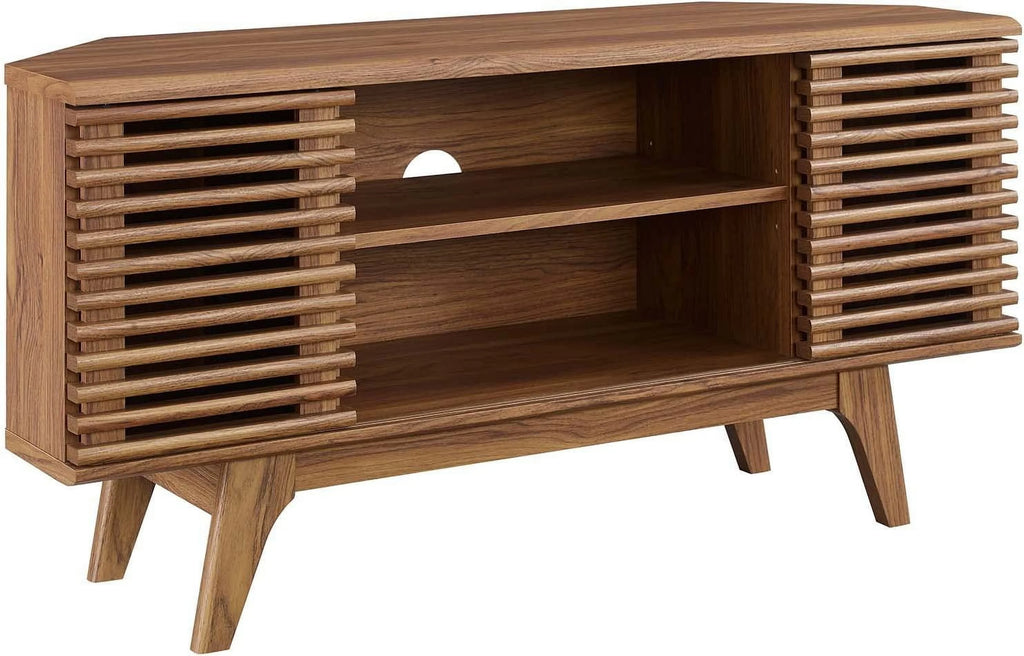 Mid-Century Modern Corner TV Stand Z9772