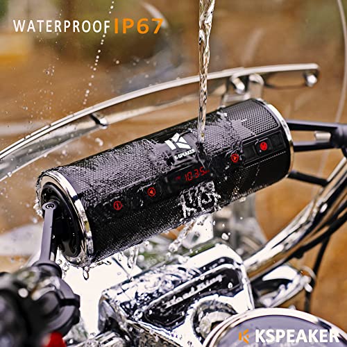 Motorcycle Bluetooth Waterproof Speakers Built-in Amplifier 3 Inch W16201
