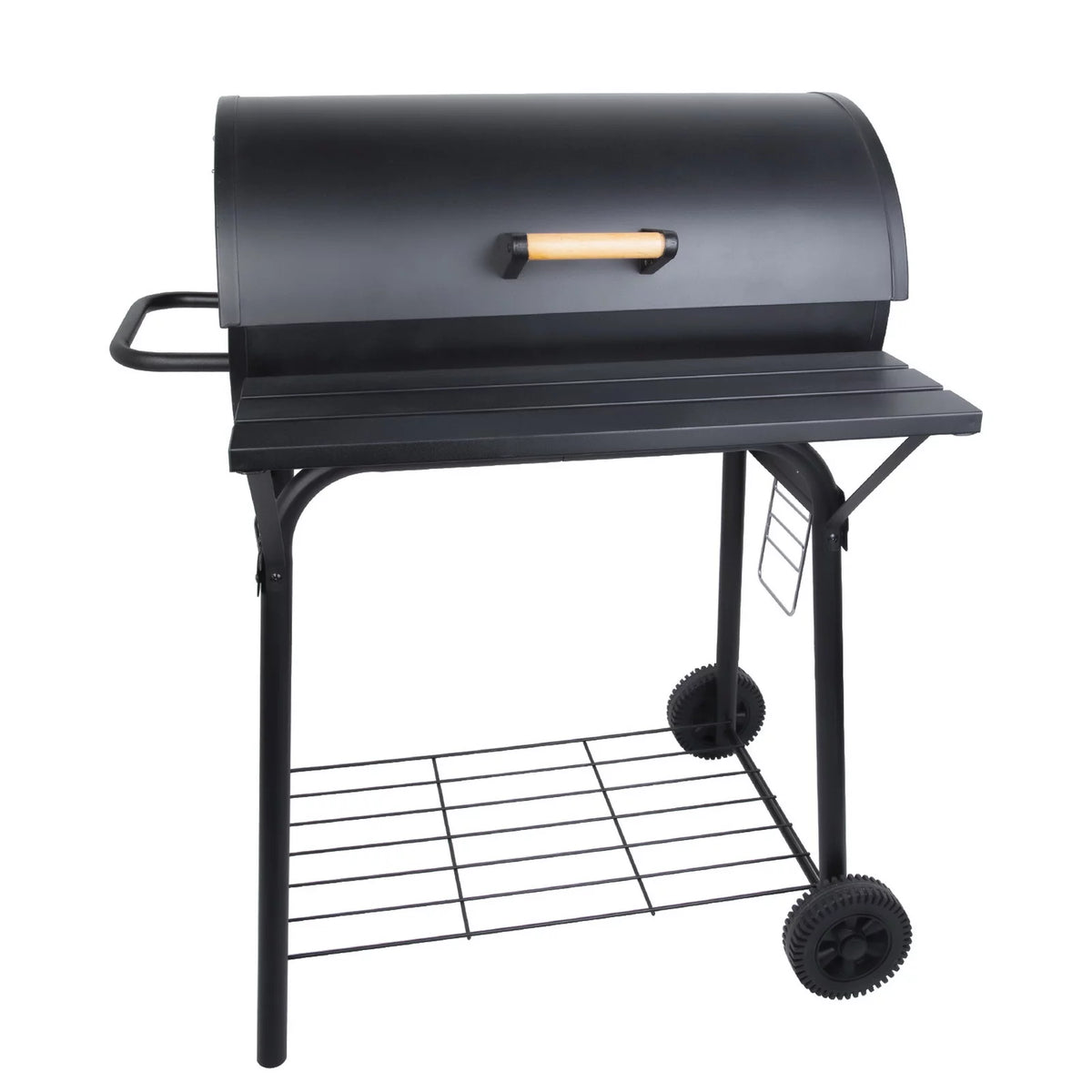 Portable Barrel Charcoal BBQ Grill with Front Shelf X5103