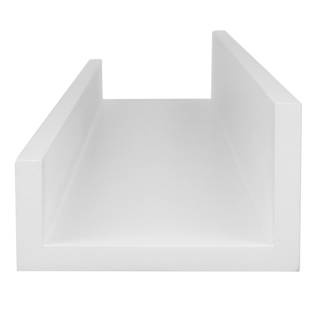 White Set of 2 Wall Floating Shelves D5288