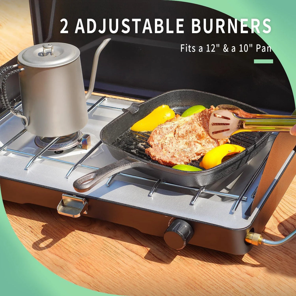 2-Burner Propane Camping Stove V230