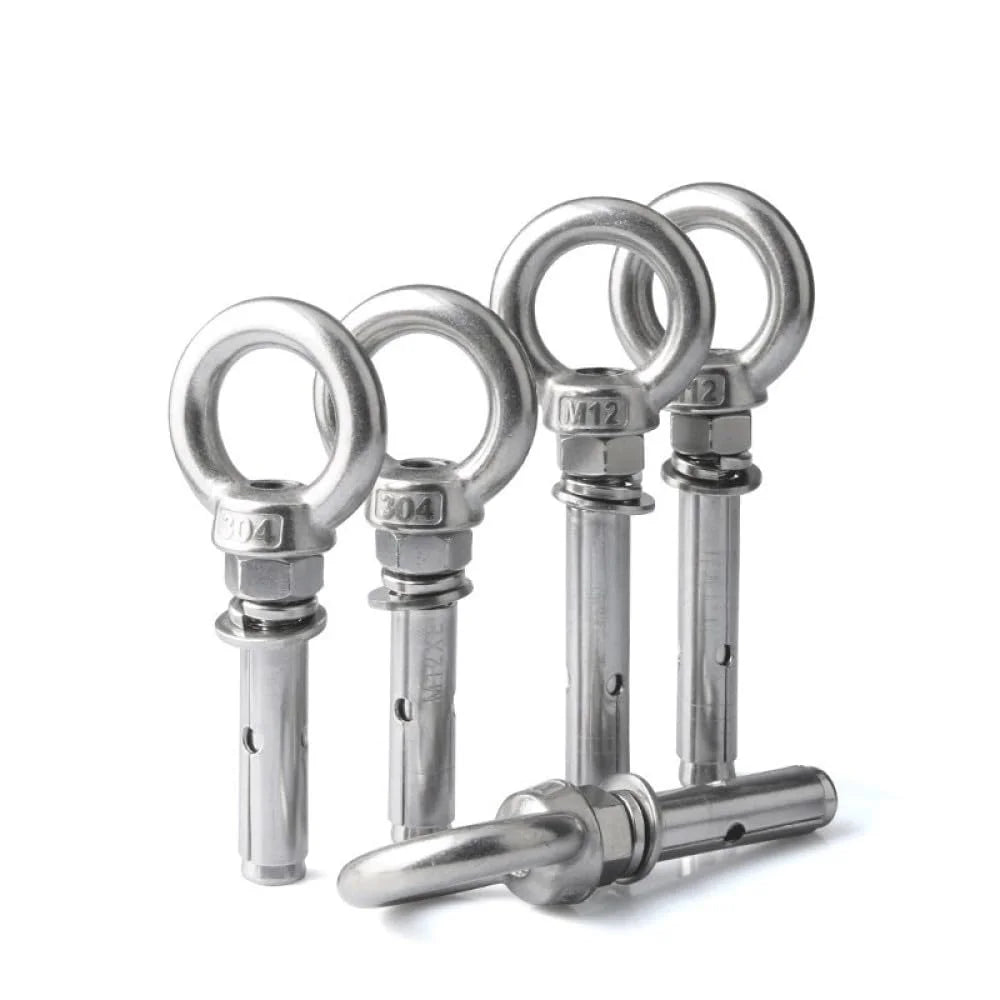 304 Stainless Steel Lifting Eye Bolt M10x90mm 2pcs E597027