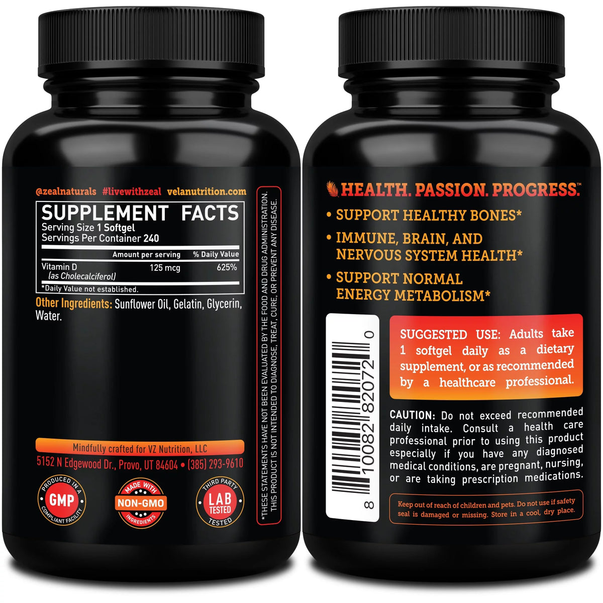 Vitamin D3 Softgels 5000IU J965291
