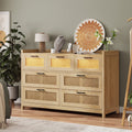 Natural 7 Drawer Rattan Dresser N2169