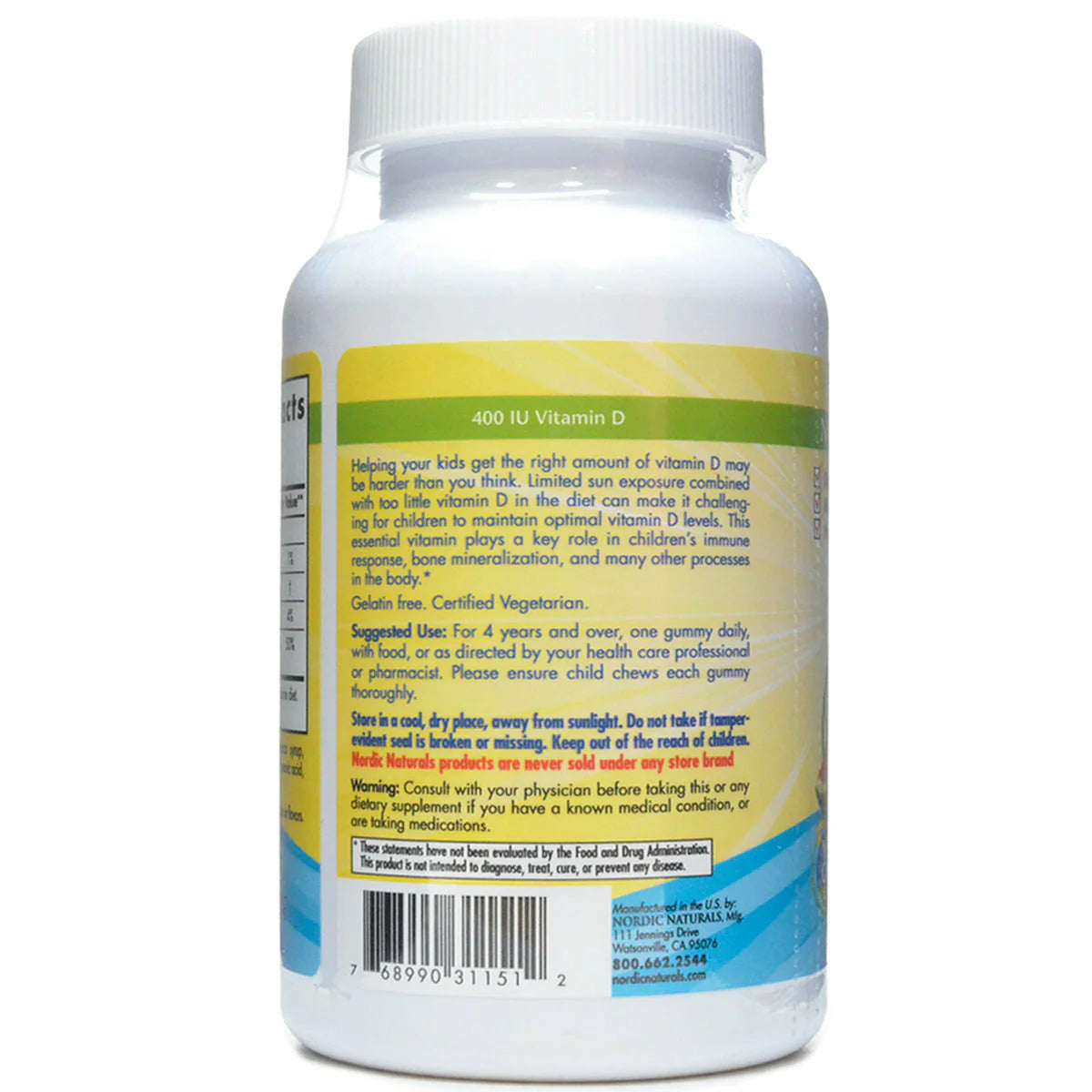 Vitamin D3 Gummies Kids 400 IU G8515