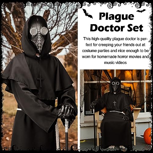 8 Pcs Plague Doctor Mask Costumes Set K642