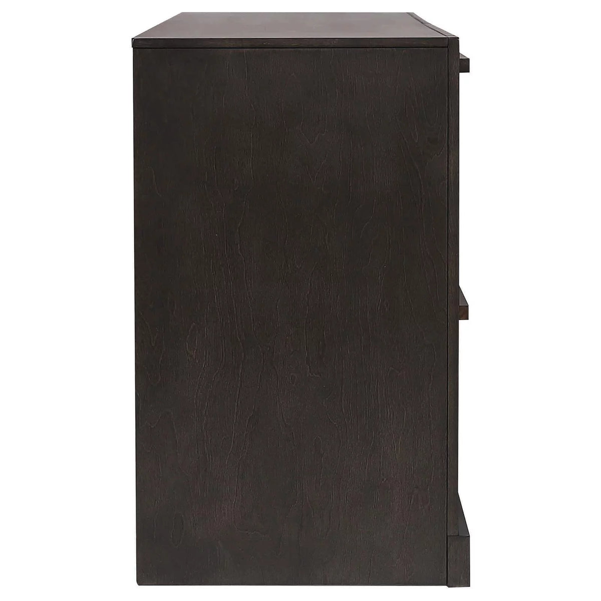 Black and Walnut 4-drawer Dresser L3131