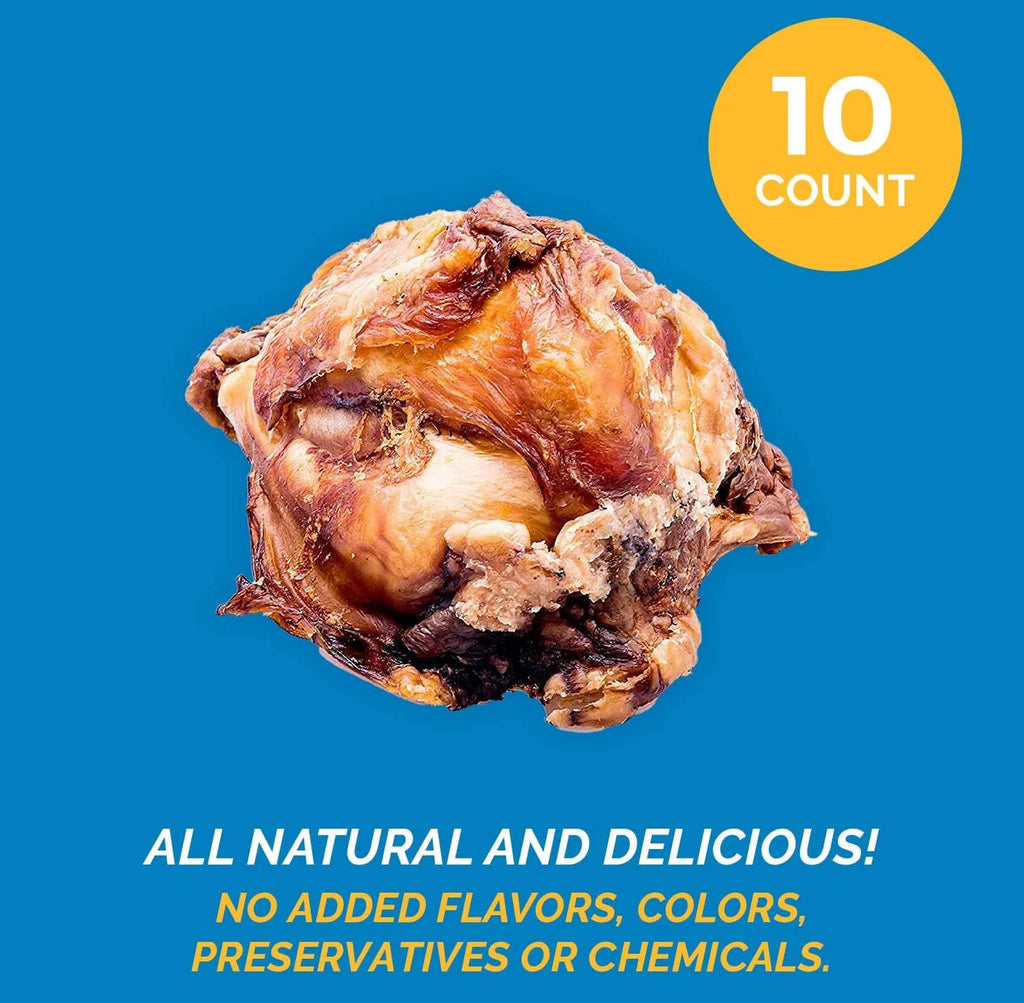 All Natural Beef Knee Caps Dog Chews 10 Count J4328