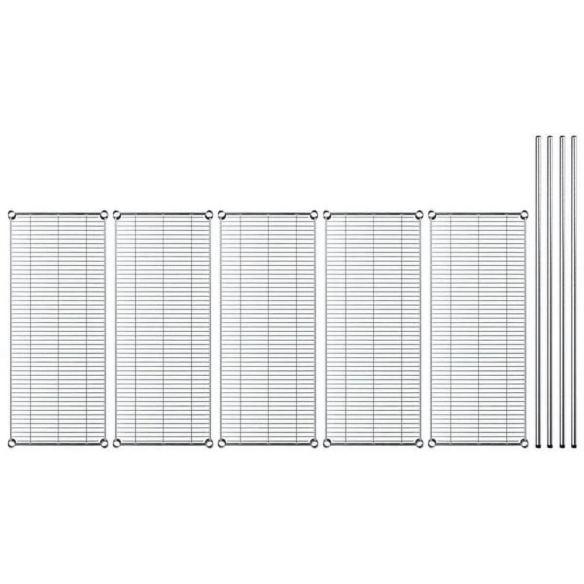 71"x 48"x 18" Stainless-Steel NSF Chrome Wire Shelving Rack, 4 Tier I8094