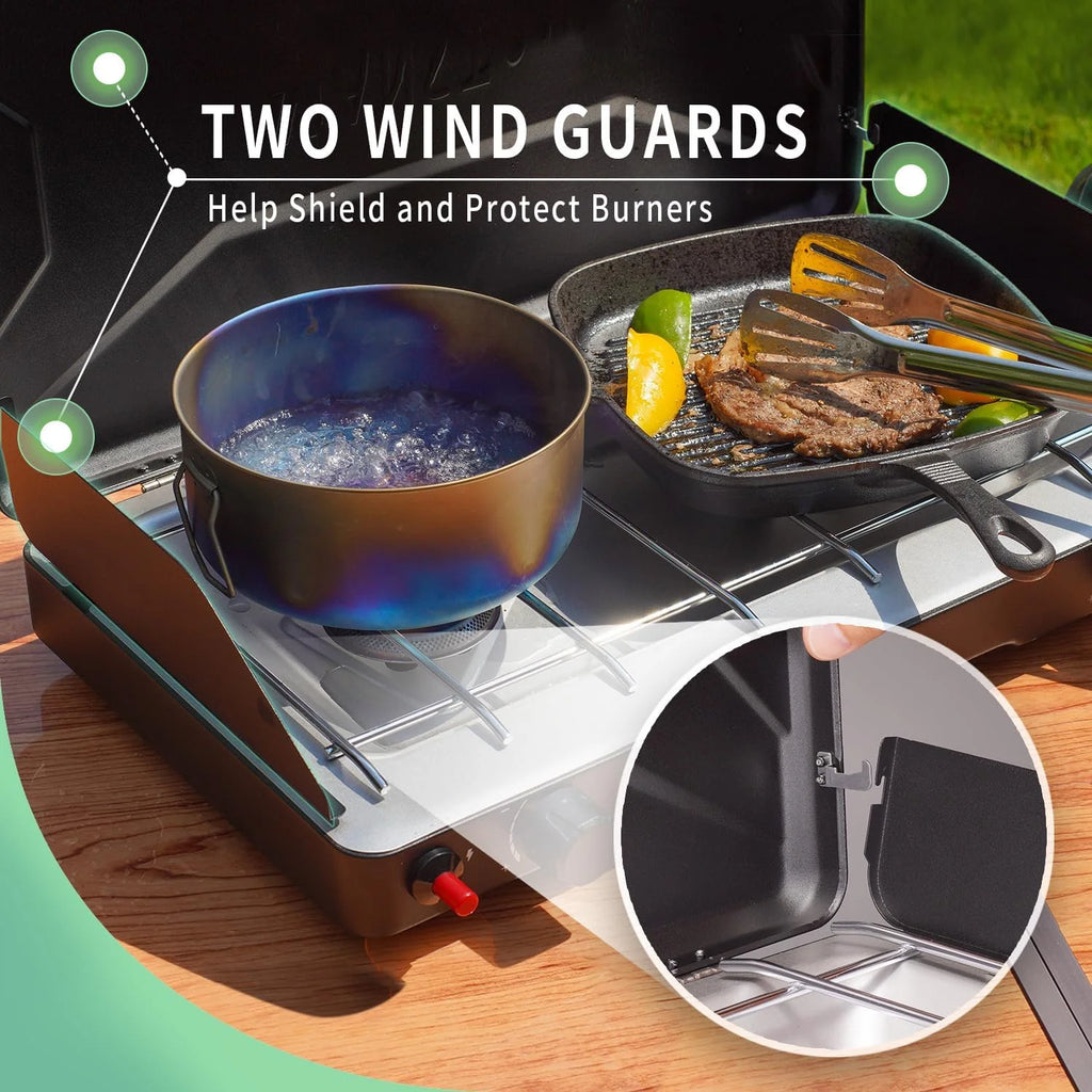 2-Burner Propane Camping Stove V230