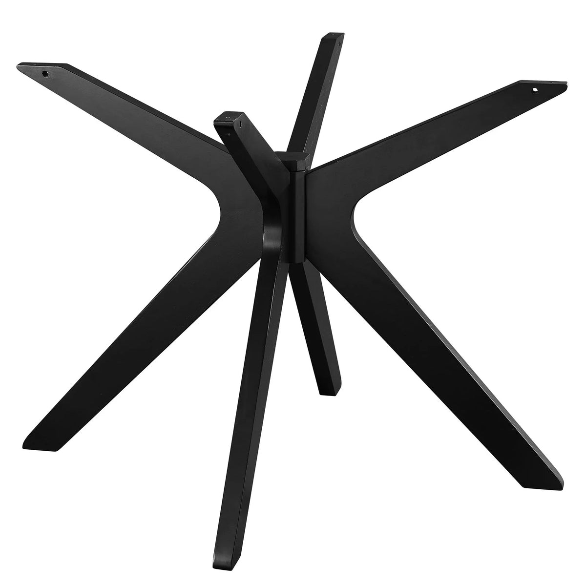 50 inch Round White Black Wood Dining Table T30766