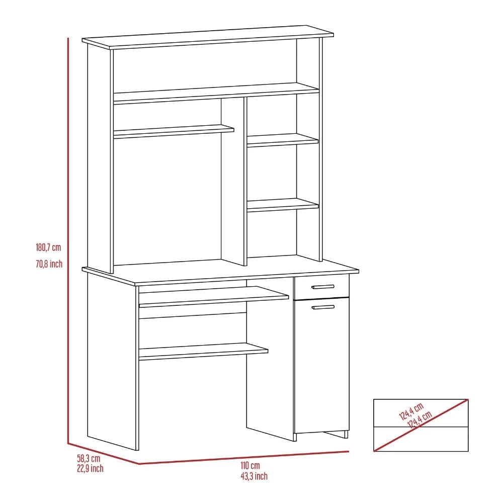Modern Black Wengue Desk F823