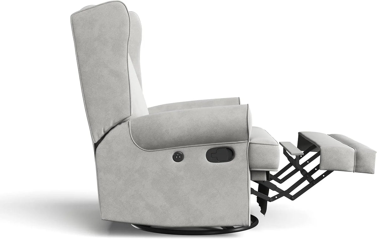 Wingback Nursery Glider with USB K556839