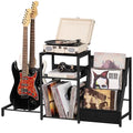 3 Tier Record Player Stand with Storage D20019