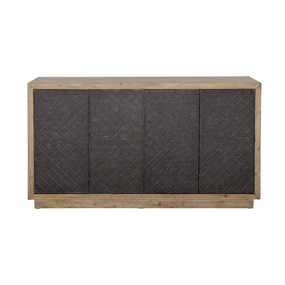 4-Door Wood Credenza V3871